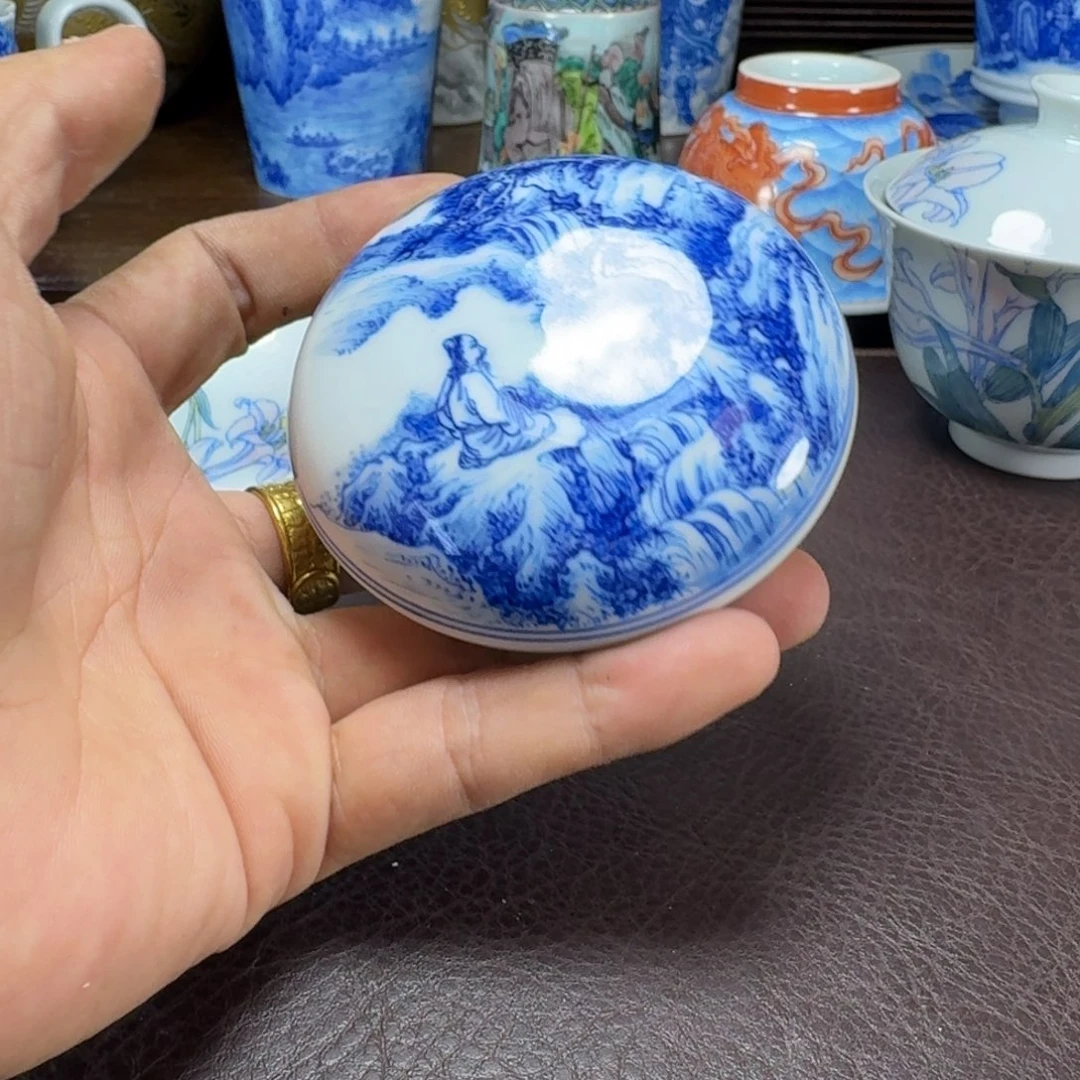 九****瓷片当代景德镇陶瓷手绘茶具