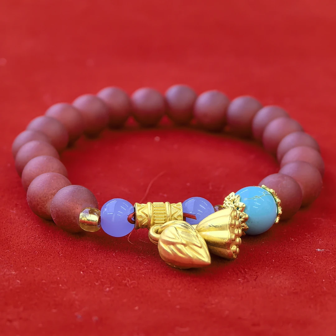 新款过年红色转运两世欢手链B36