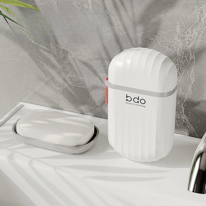 塑料香皂盒双层沥水肥皂盒方形带盖密封防漏旅行便携皂盒卫生间