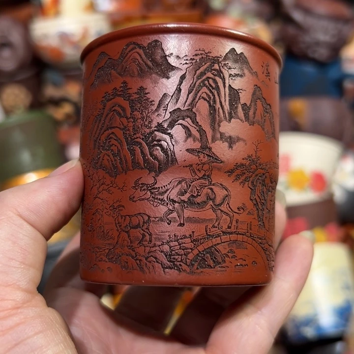 茶杯紫砂宜兴紫砂主人杯