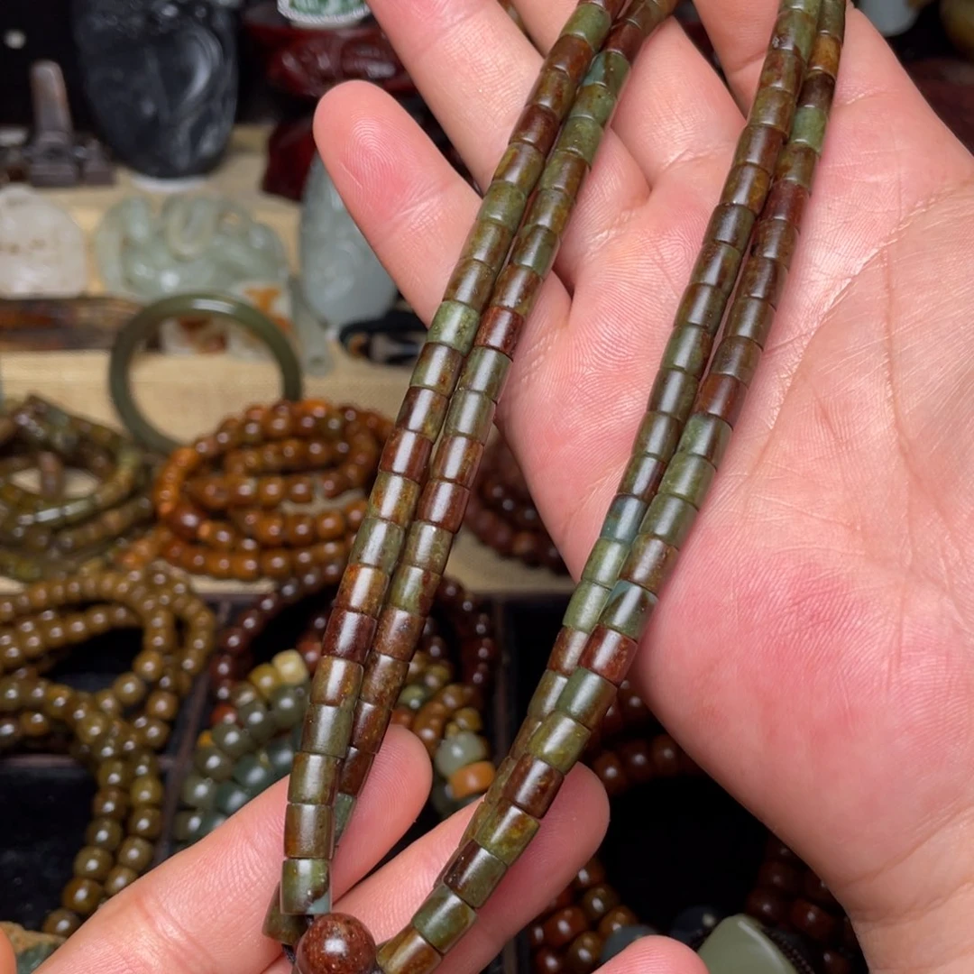 岫岩河磨玉（透闪石质玉）未镶嵌颈饰7×6.108.1