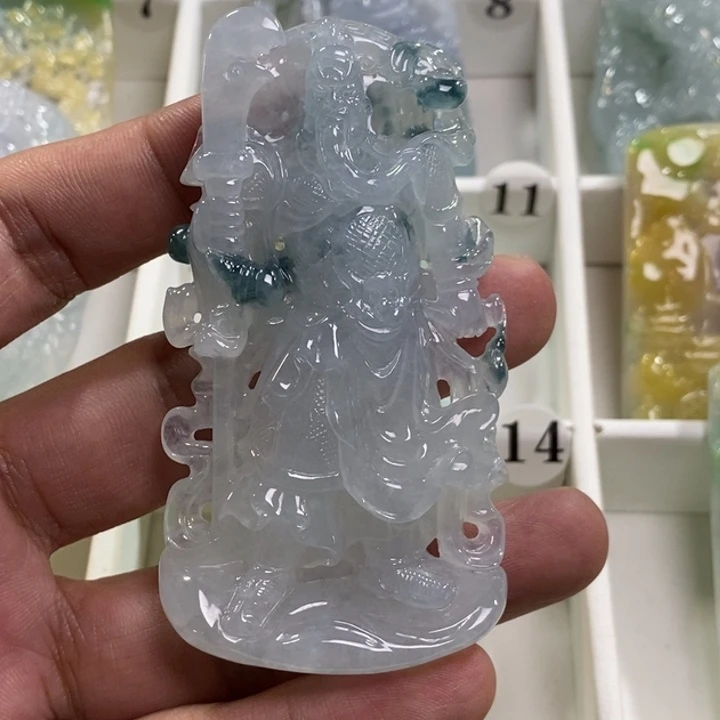 颈饰未镶嵌翡翠招****y关公