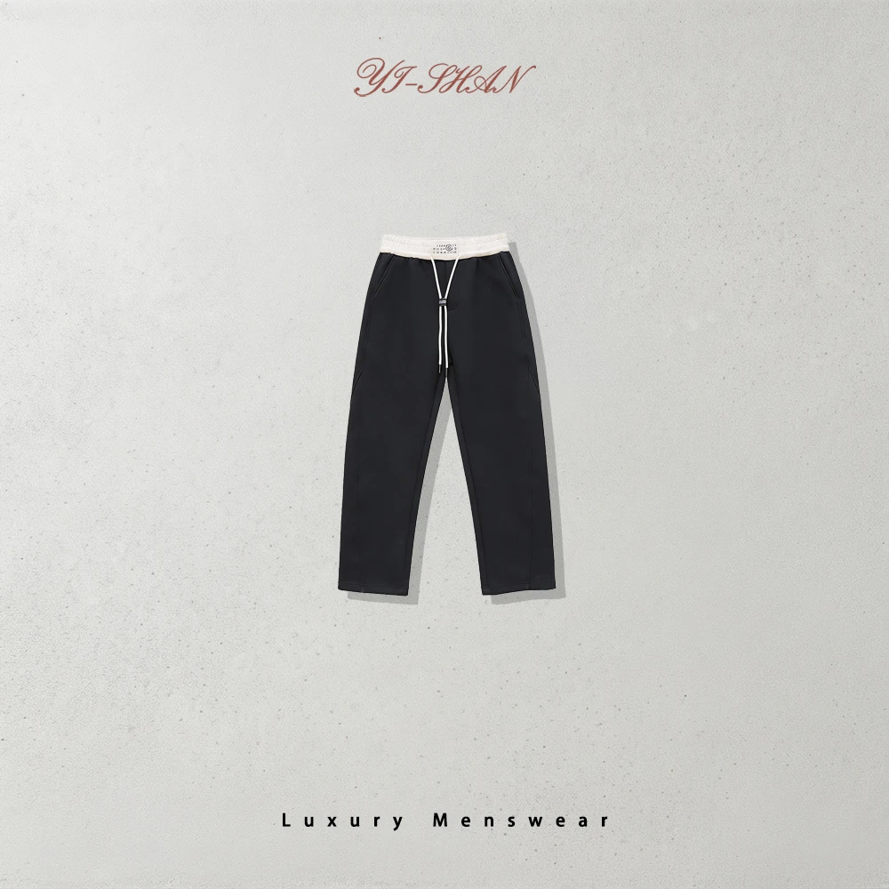 42号 “秋日特调 撞色穿搭” ！男士秋冬潮牌休闲弯刀长裤YS-K7191