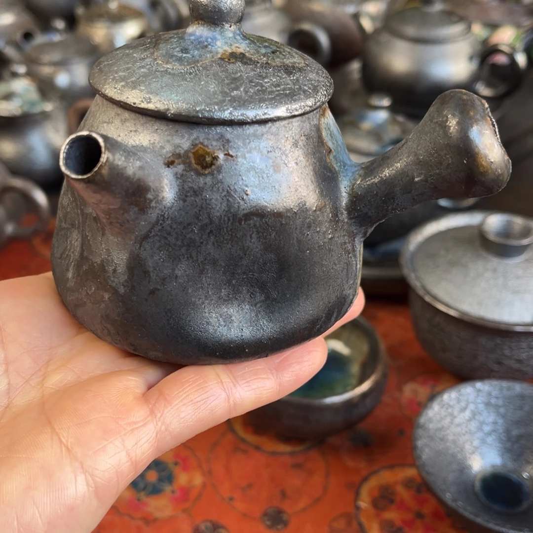 柴烧茶器主人杯杯柴烧