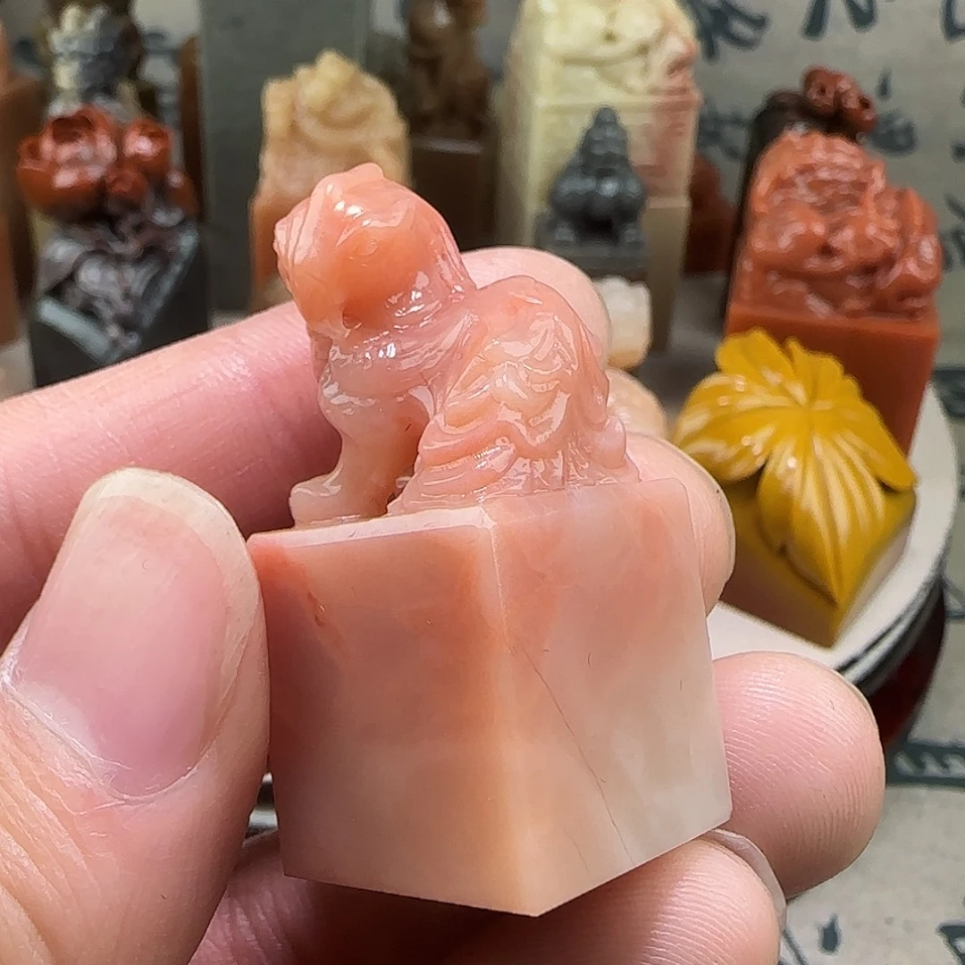 寿山石印石老挝保利石印章