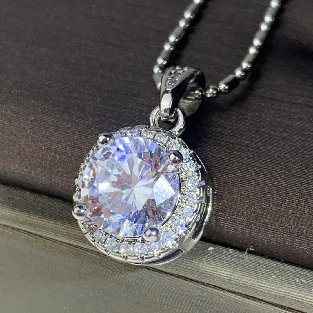 6164【项链】轻奢精品白金色女士项链