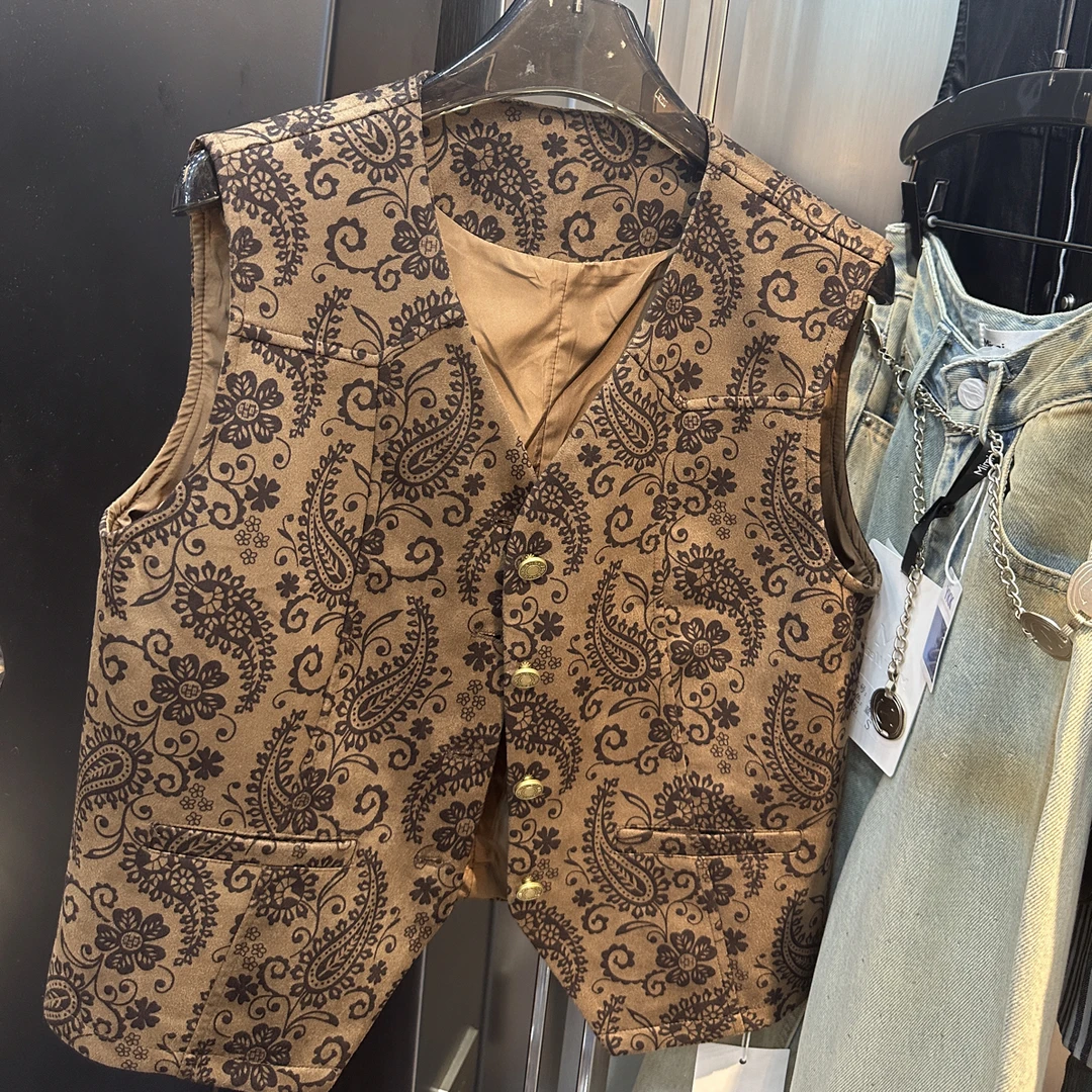 《IE❤️XD》#8828高级复古绒面马甲