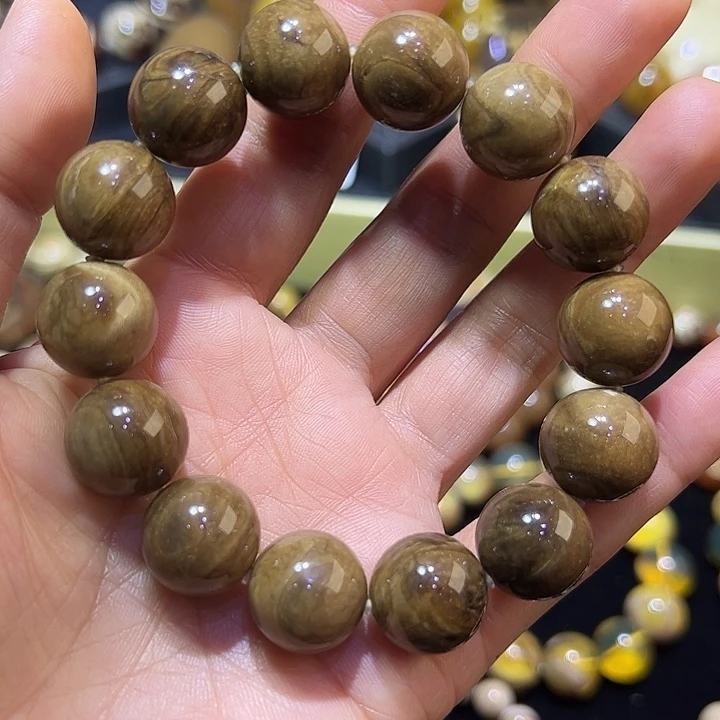 琥珀未镶嵌手链根珀手串