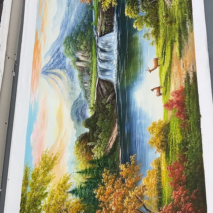 油画恭喜嘻嘻仔仔细细