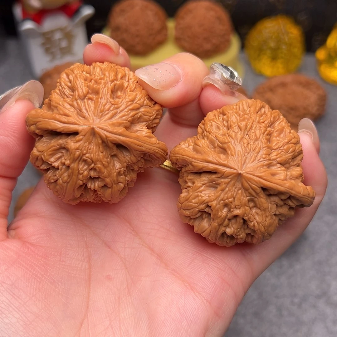 把件文玩核桃毕业精品精配大粗筋46.9全品克52+