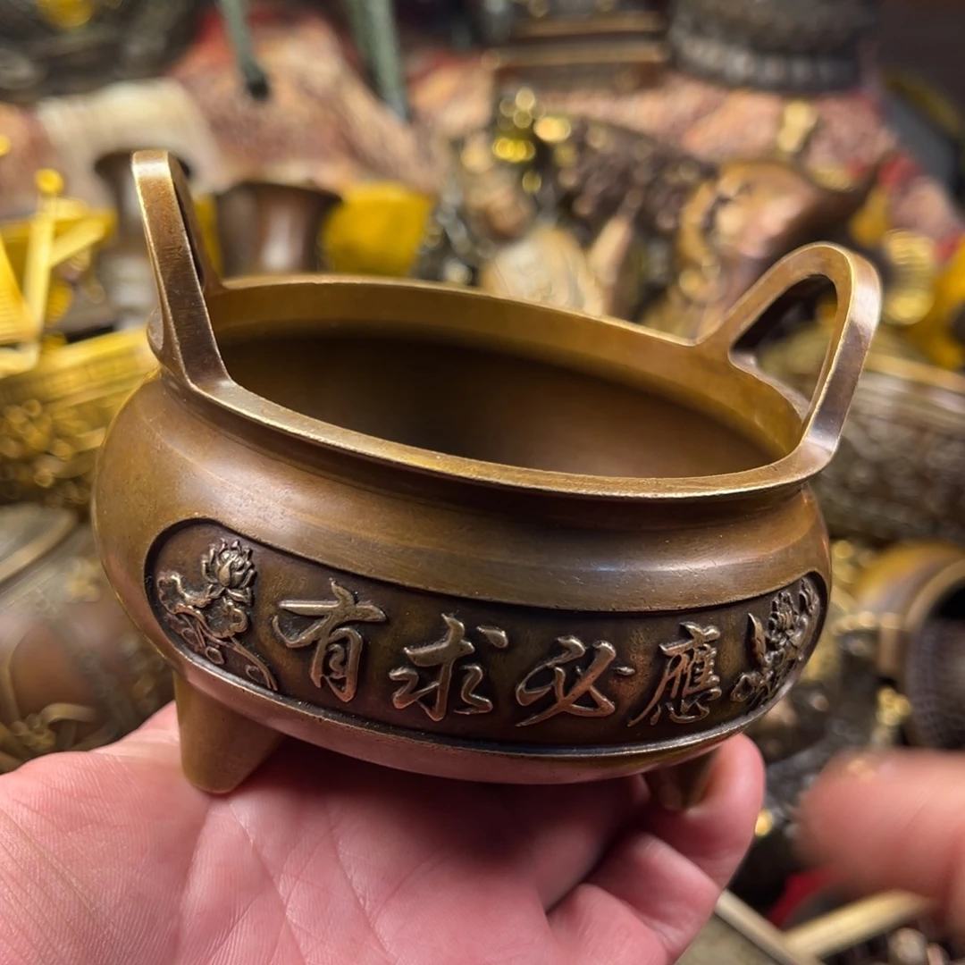 茶壶香炉铜器摆件