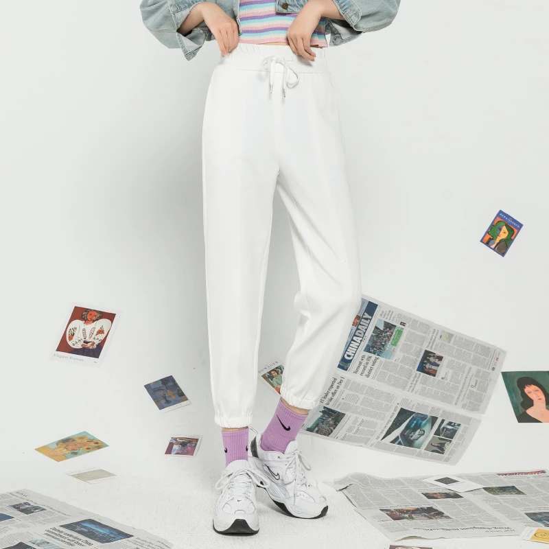 【逸阳断码清仓】春秋季九分休闲百搭女裤小个子棉弹自由裤