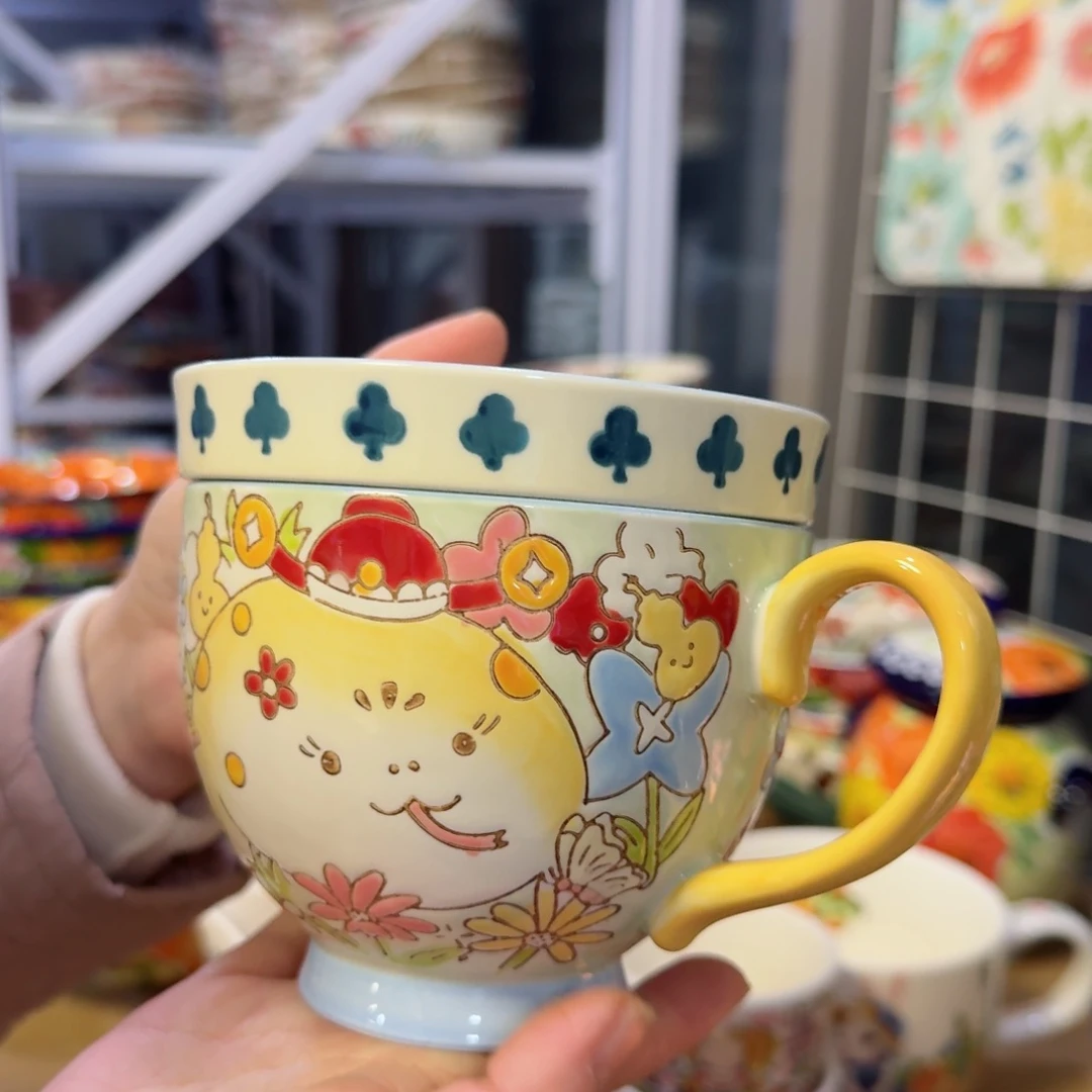 瓷福蛇杯➕盖两件套