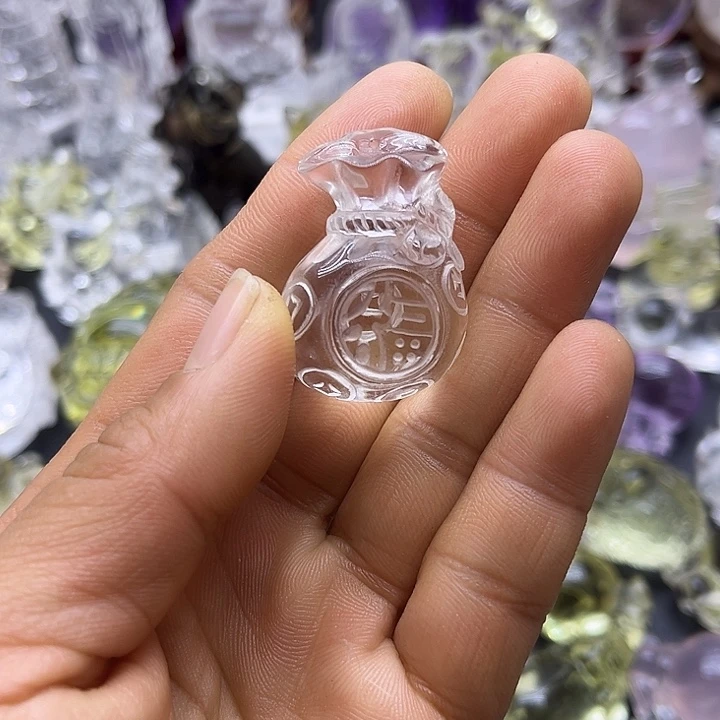 水晶摆件未镶嵌吊坠