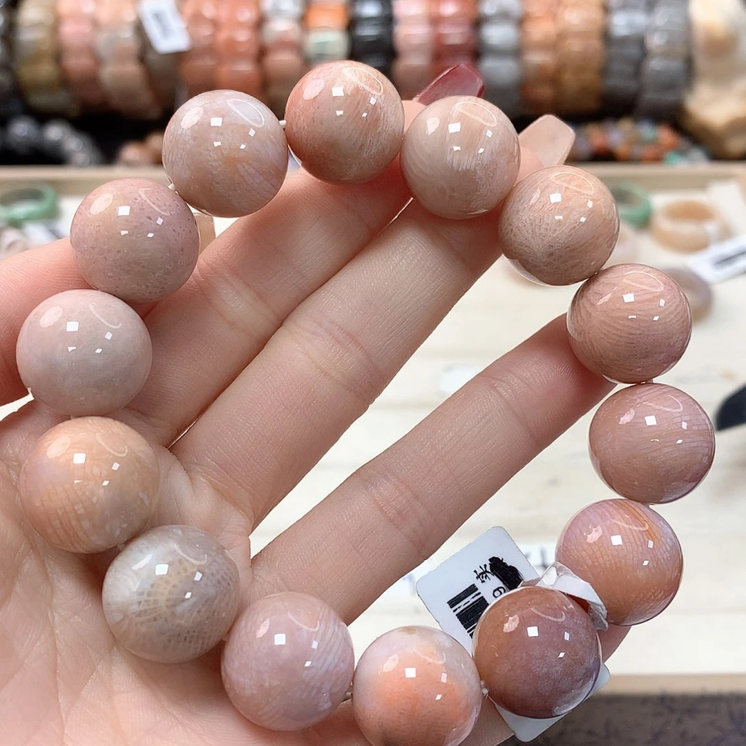 硅化珊瑚（珊瑚玉）手链未镶嵌柠**•530