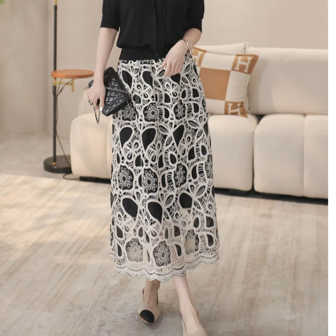 【双姐】精致显瘦百搭蕾丝半裙SX064-SX-26-X-6