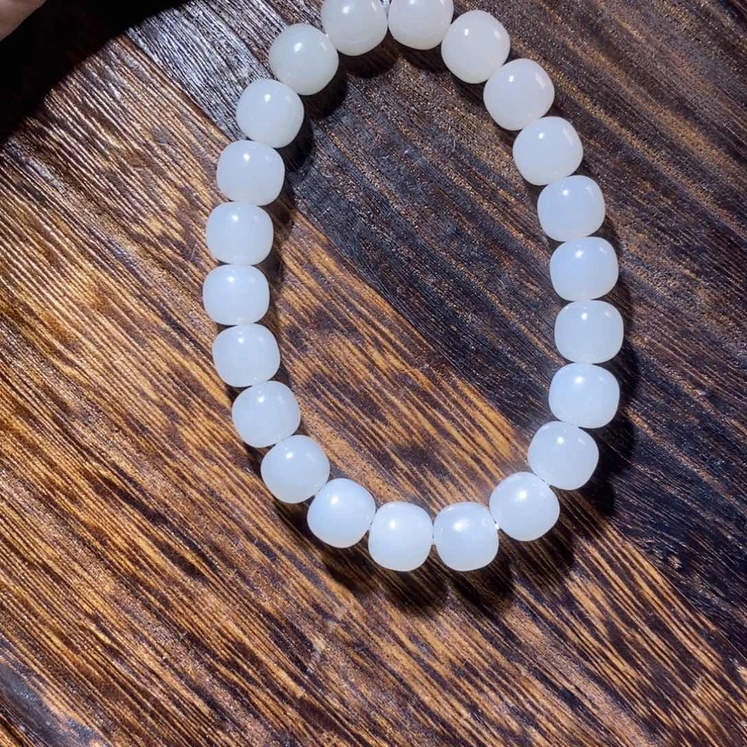 和田玉手串未镶嵌钱****提10m老型