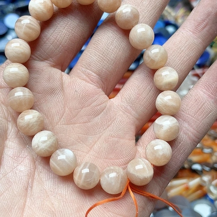 玛瑙/玉髓珠宝半成品未镶嵌一条10mm金太阳手串