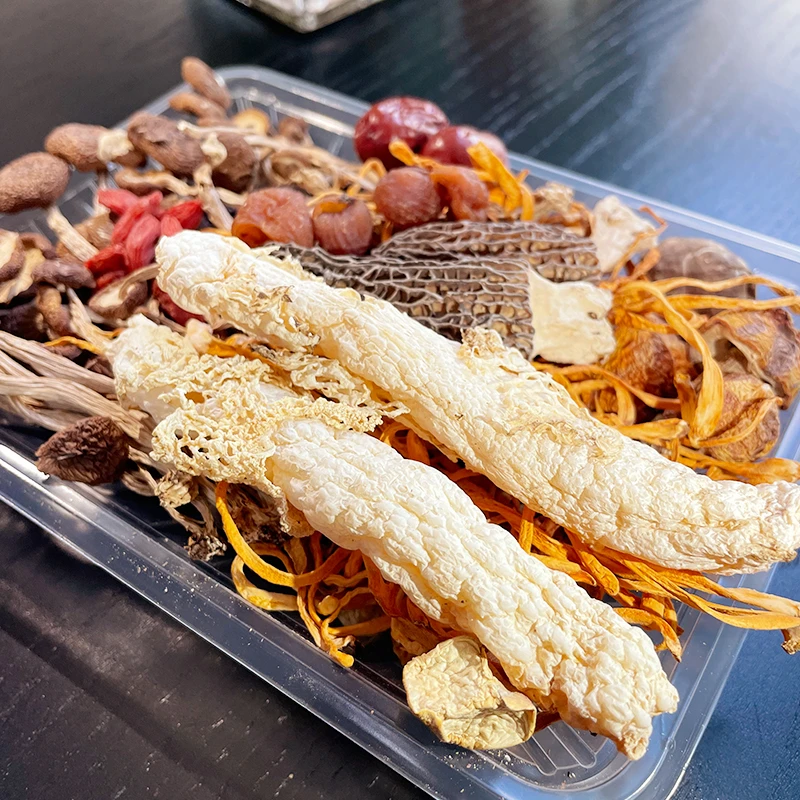 SHENNONGMAI/神农唛贵州羊肚菌鸡油菌菌汤包85g/盒肉质 熬汤优选