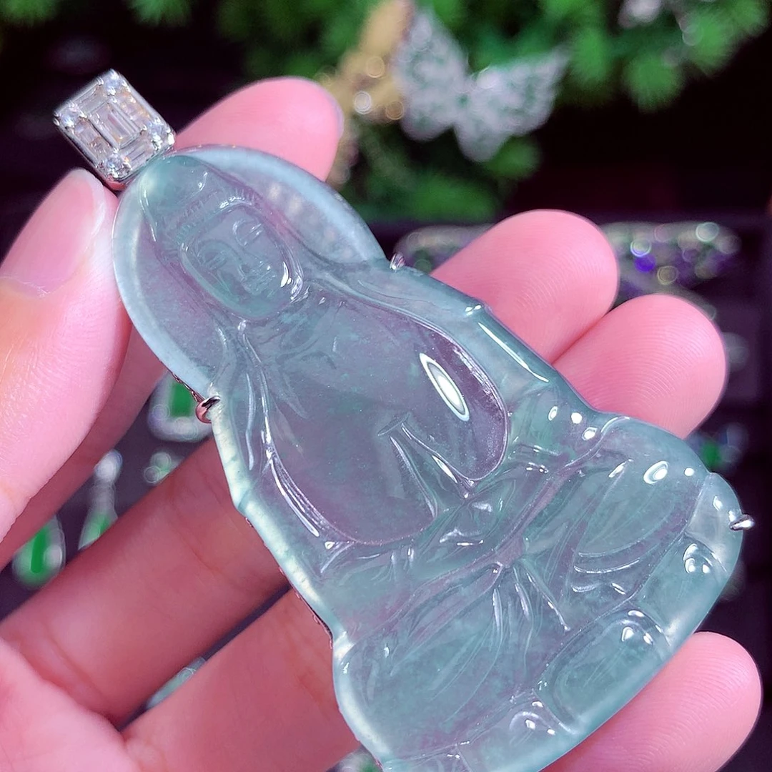 颈饰未镶嵌翡翠天然