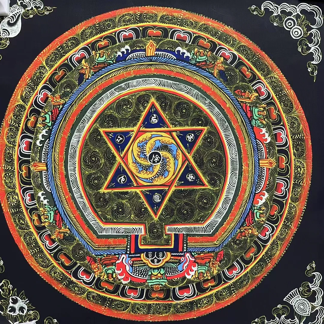 直播精选唐卡六字真言 编号0077