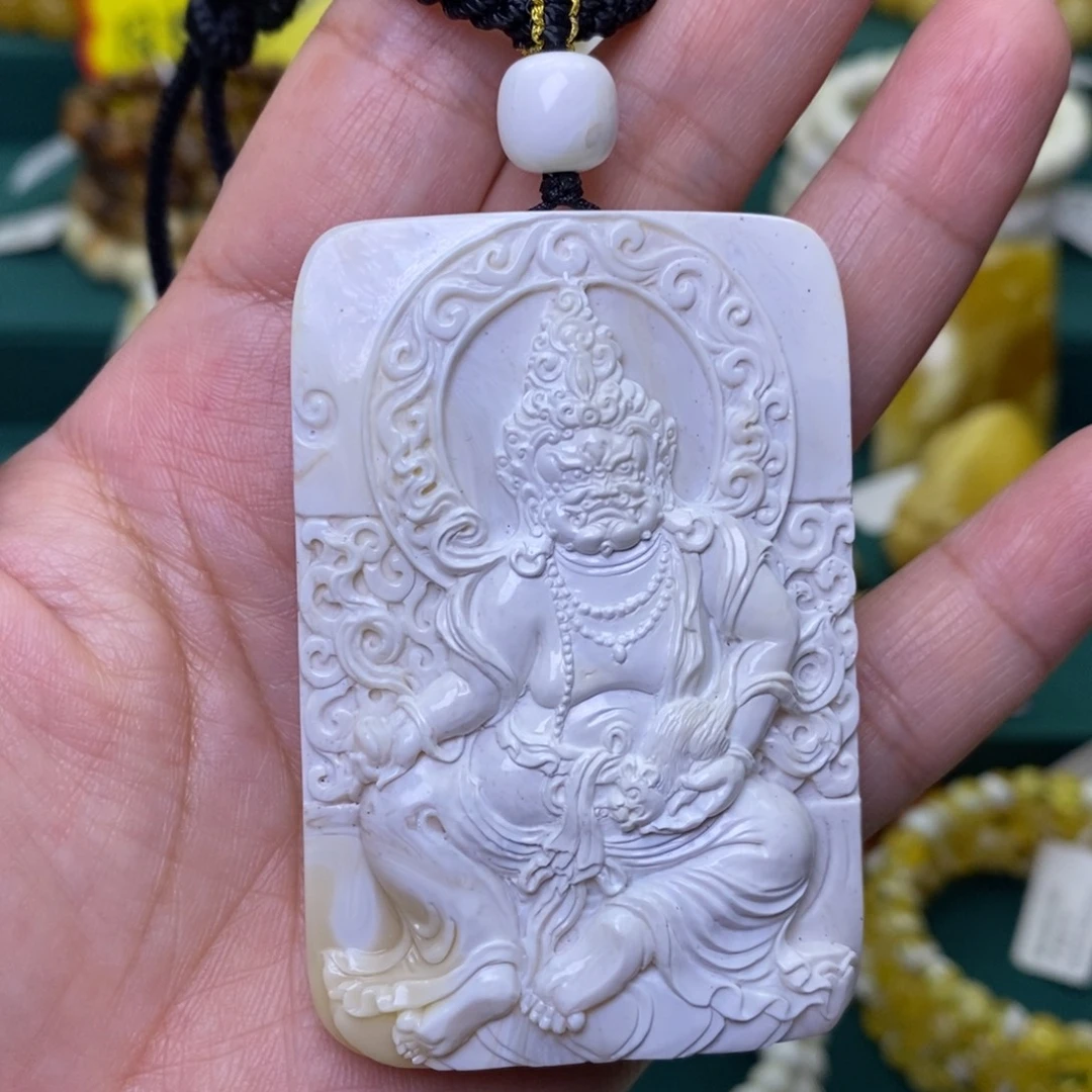 蜜蜡未镶嵌裸石黄财神