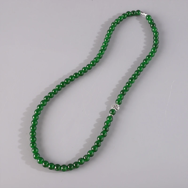 合金琉璃项链 汉服项链【碧叶】璎珞古风配饰软璎珞颈饰宋制绿色女