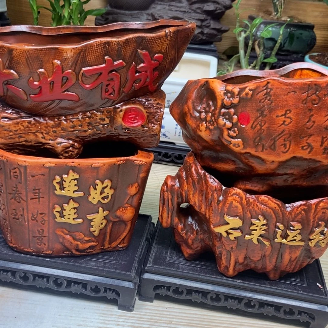 瓷片陶瓷花盆陶瓷艺术