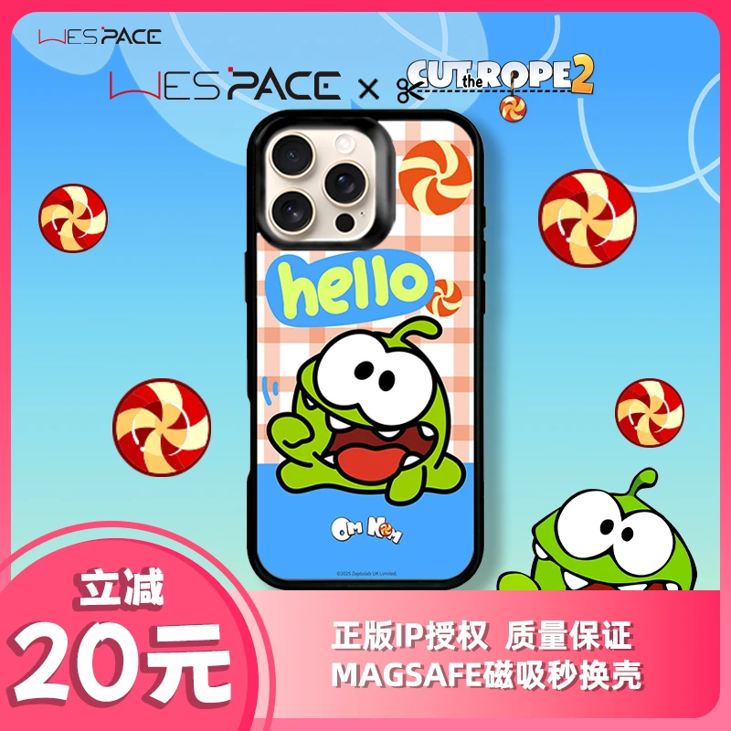 WESPACEx奥姆正版联名磁吸卡通手机壳适用于iPhone/14/15系列手机