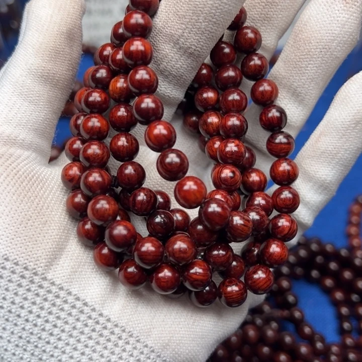 用***0花梨木类红降08圆珠红肉满油多圈