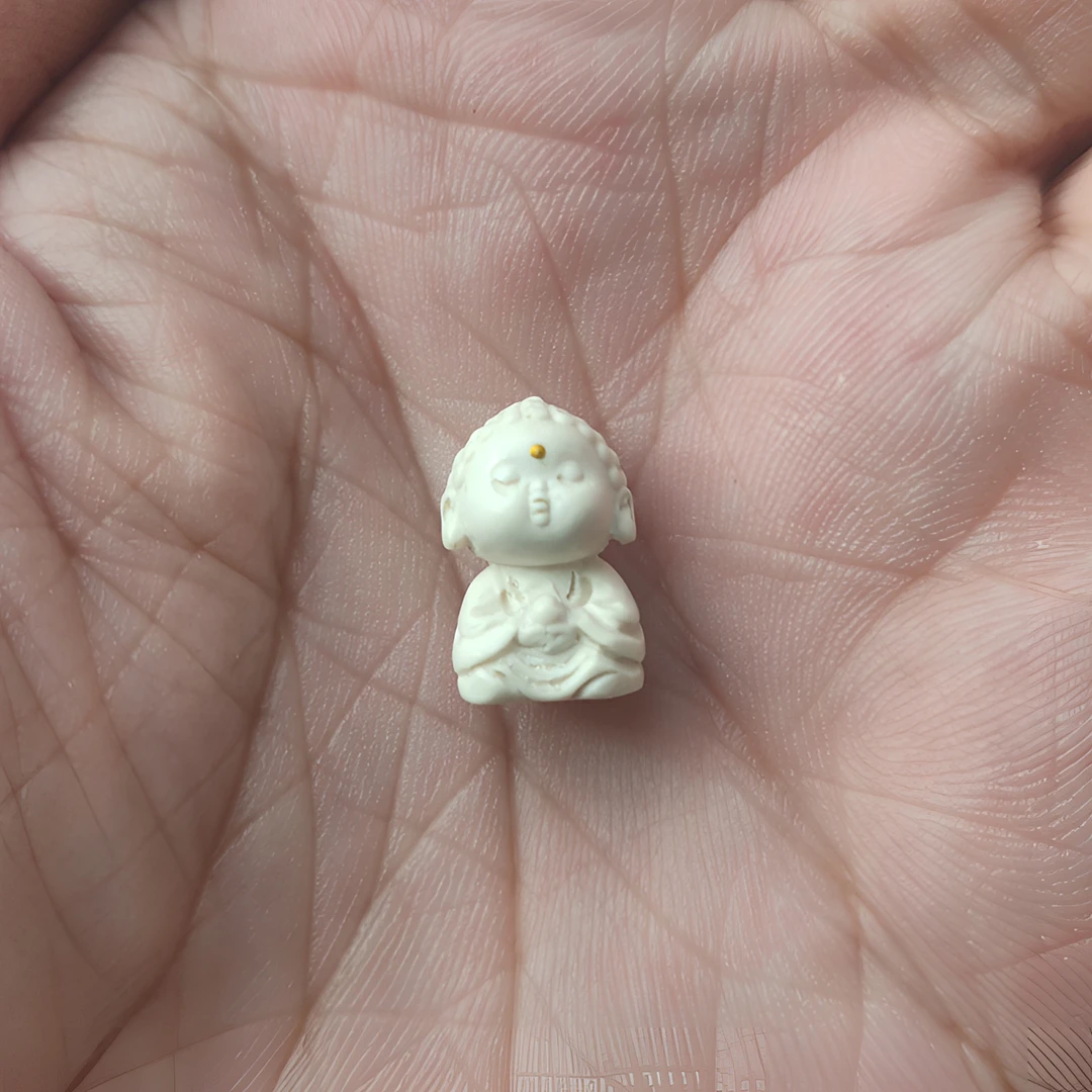 50b松山天然猛犸牙 如来坐佛DIY配饰 支持复检