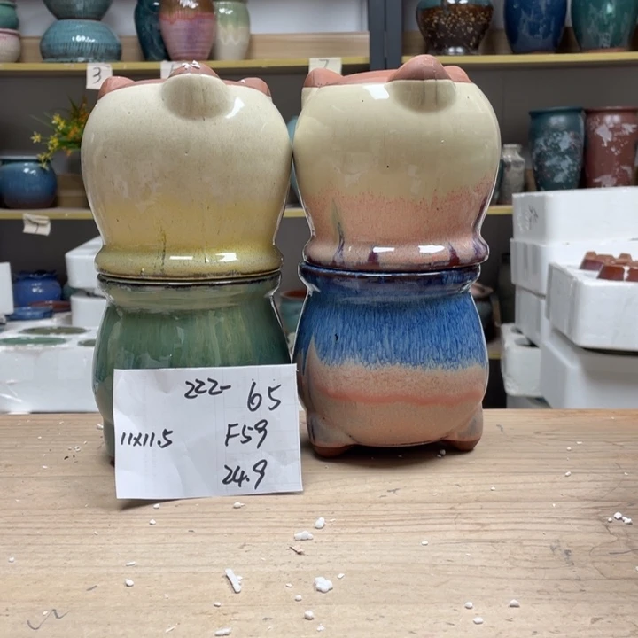 紫砂花盆多肉花盆微瑕65