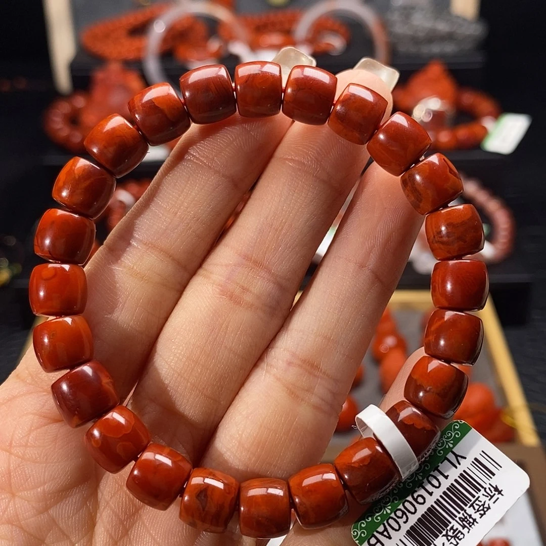 南红玛瑙未镶嵌四川凉山直切手串8.5mm