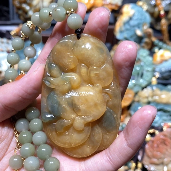 岫玉毛衣链未镶嵌