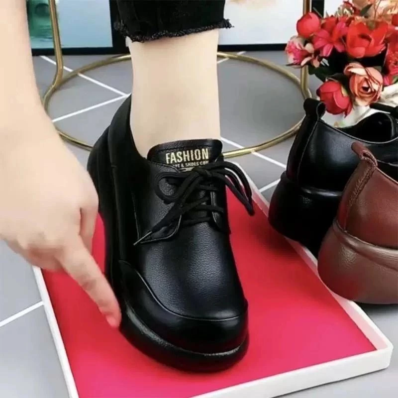 【青烟】2025年新款乐福单鞋防滑耐磨百搭舒服妈妈鞋轻盈舒适时尚