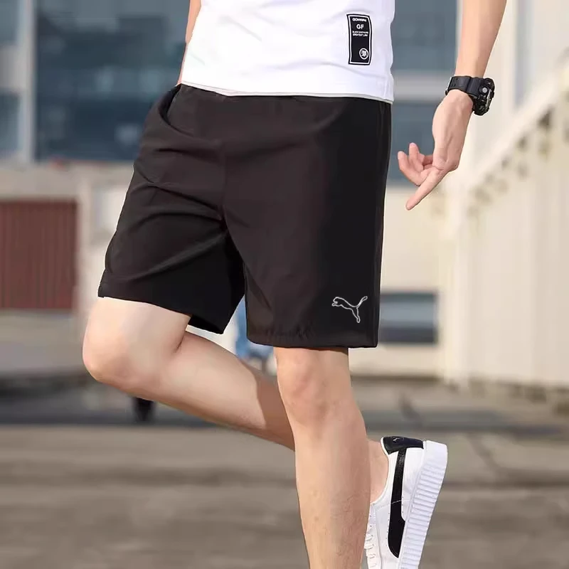 PUMA彪马梭织短裤男女夏季新款健身透气运动休闲跑步五分裤521972