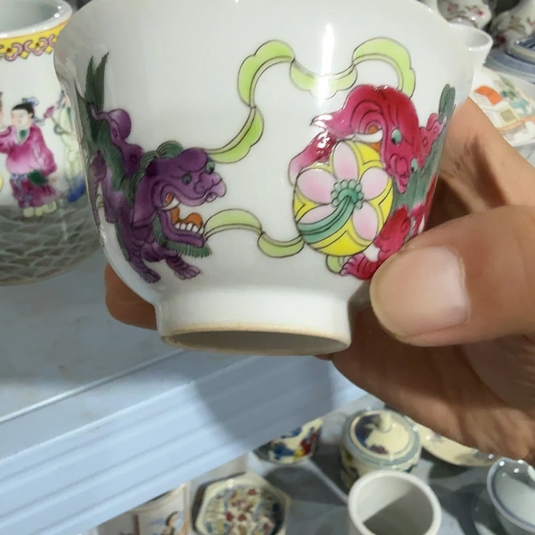 瓷片摆件手绘瓷器全部处理