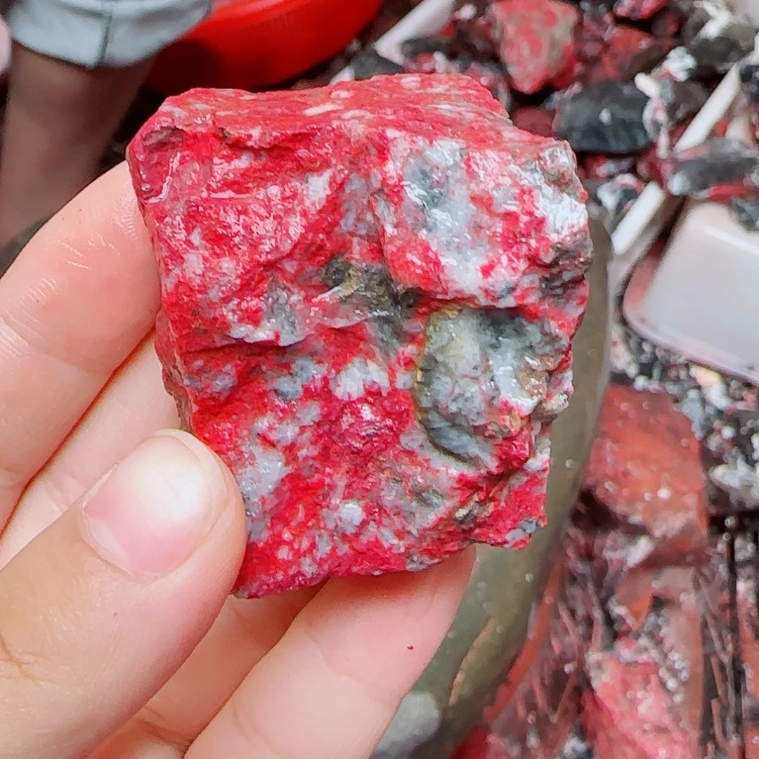 天然辰砂朱砂毛石头6