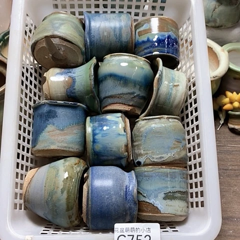 紫砂花盆752微瑕品口径4到5左右