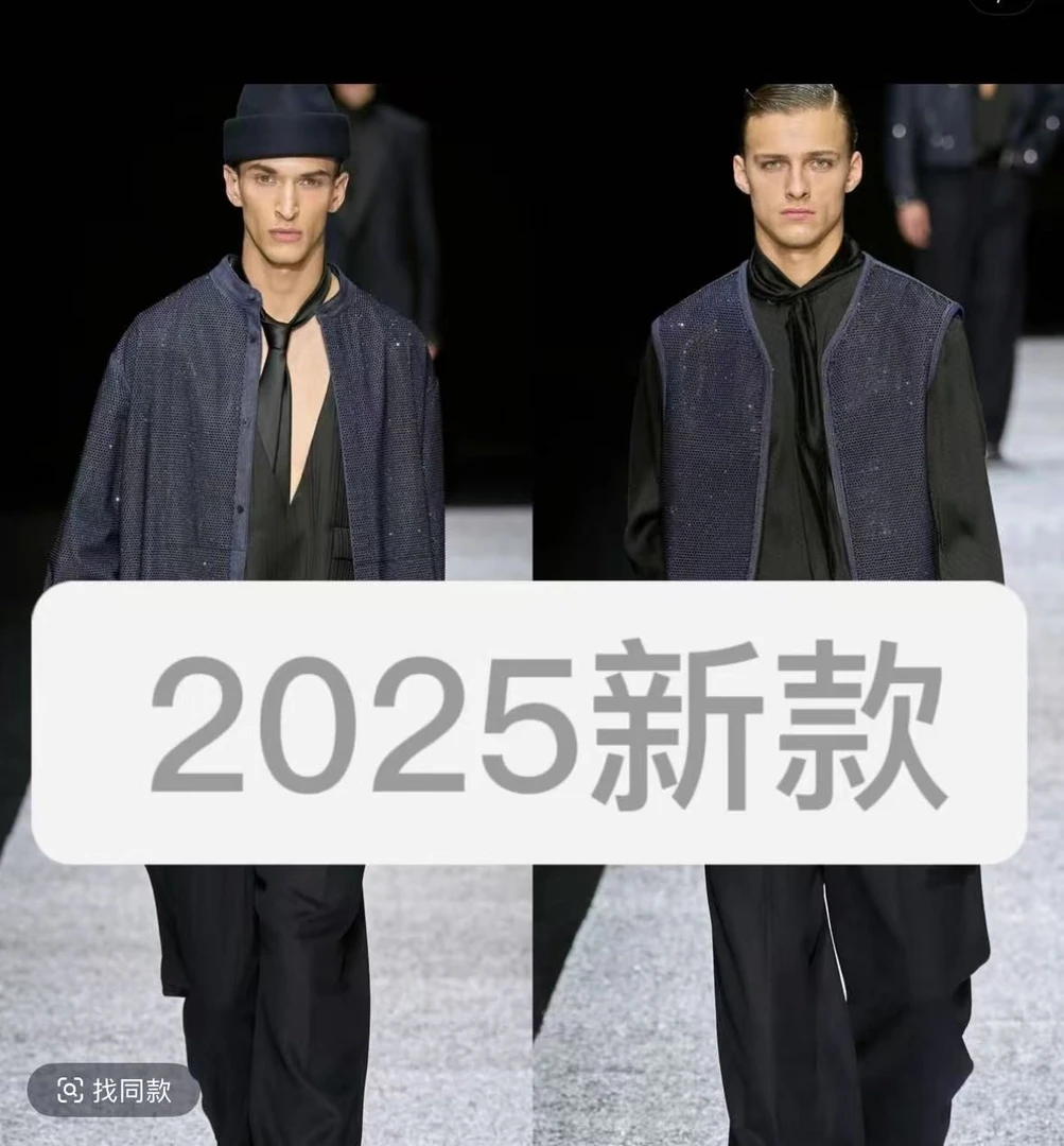91026秋季新款立领夹克男装2025长袖潮牌外套