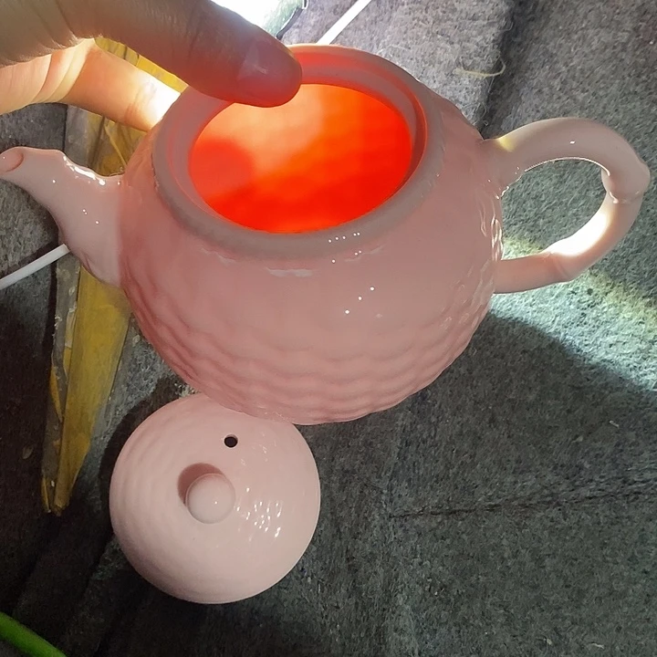 摆件陶红稀土大茶壶