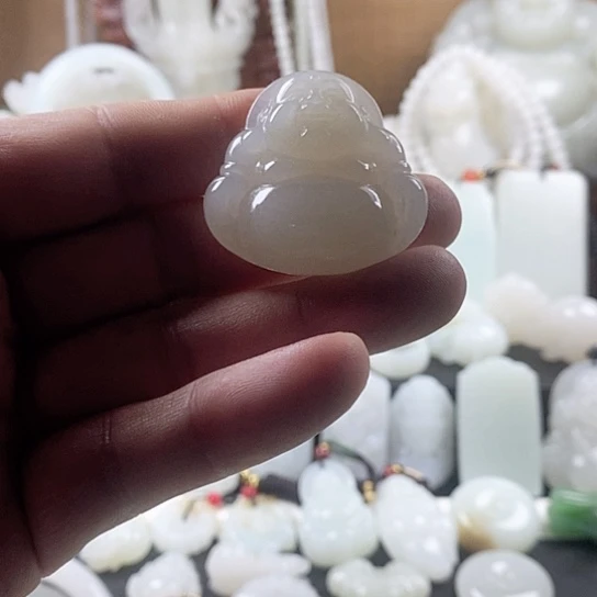 手链未镶嵌和田玉（白玉）