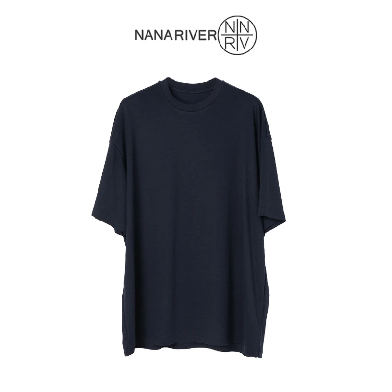 【风信子】时尚简约纯色T恤小众极简风透气排汗宽松显瘦短袖