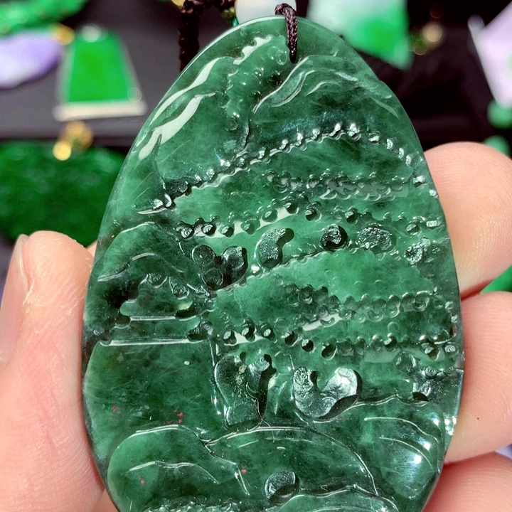 翡翠未镶嵌吊坠(不含链)