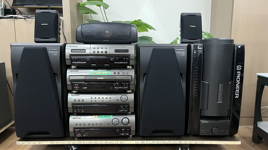 8新  先锋 落地组合音响大全套 j990