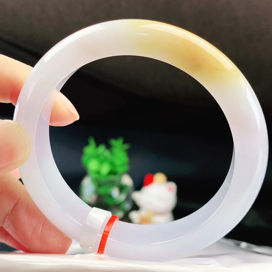 未镶嵌手镯翡翠56冰黄