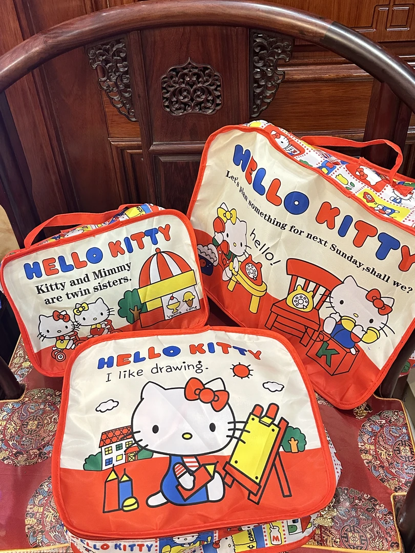 日系KT趣味收纳可折叠旅行分装收纳袋卡通