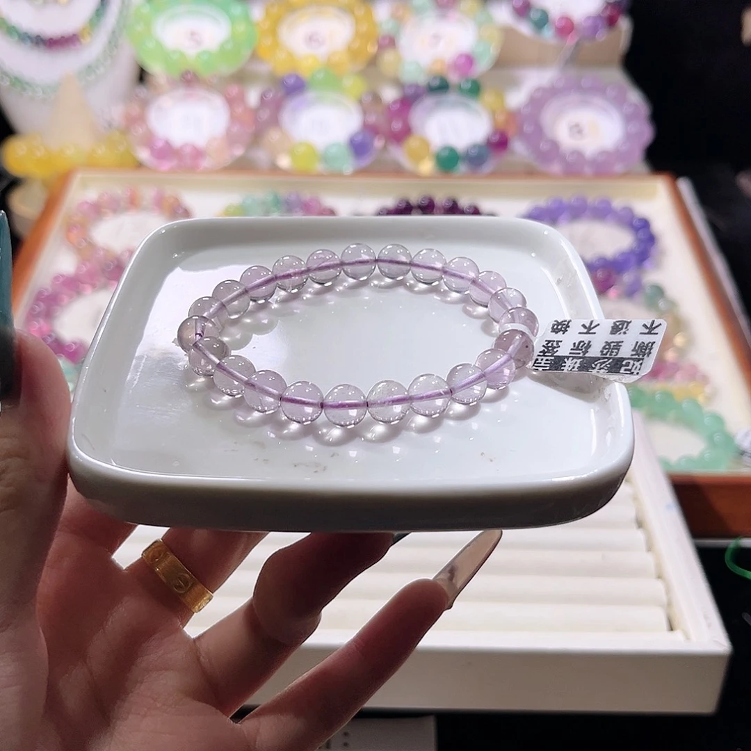 未镶嵌手链萤石纯净体紫