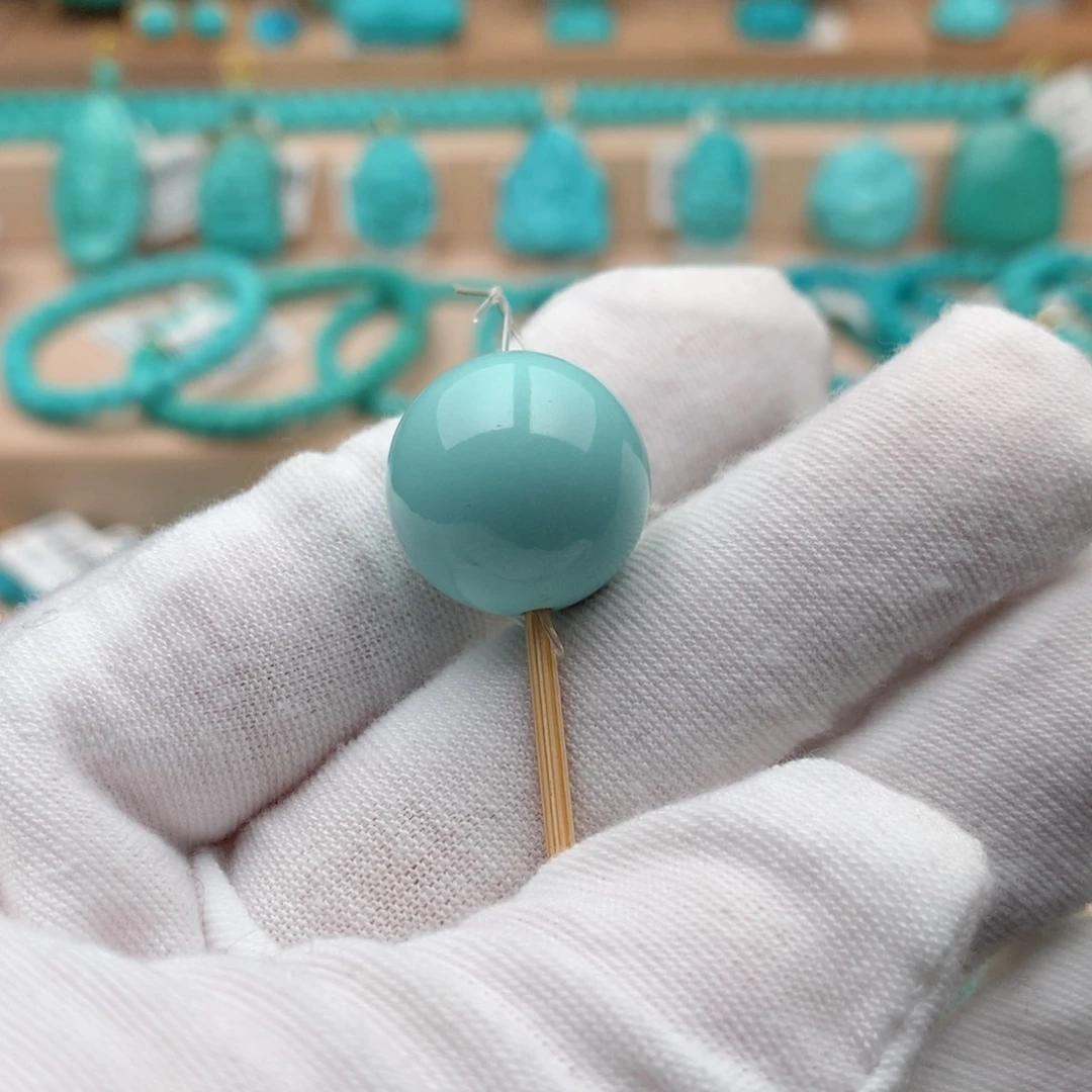 绿松石未镶嵌珠宝奇石17mm