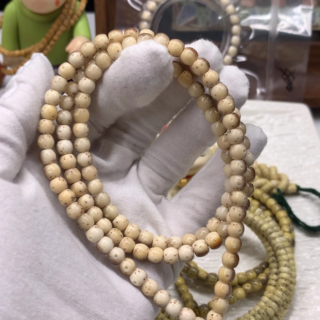 星月菩提手串树**?65直切鼓珠